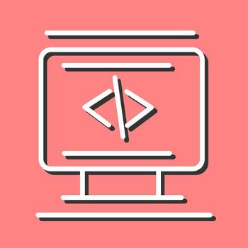 icono de vector de codificación