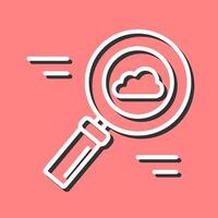 Cloud Magnifier Vector Icon