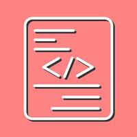 Piece of Code Vector Icon