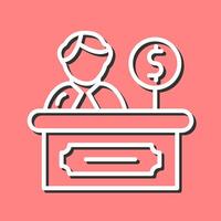 Cashier Vector Icon