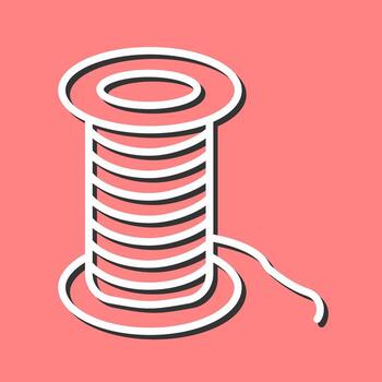 icono de vector de hilo