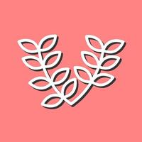 Leaves Wreath Vector Icon