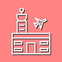 Airport Building Vector Icon