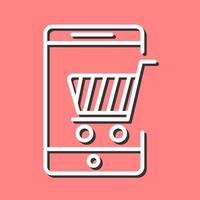 Mobile Shopping Vector Icon