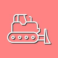 Bulldozer Vector Icon