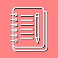 Notebook And Pen Vector Icon