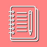 Notebook And Pen Vector Icon