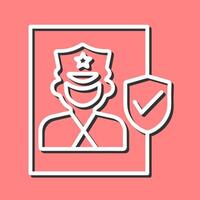 Cinema Security Guard Vector Icon