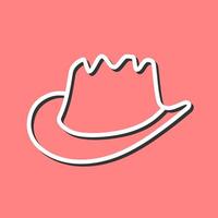 icono de vector de sombrero de vaquero