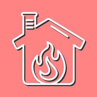 Housefire Vector Icon