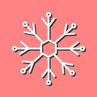 icono de vector de copo de nieve