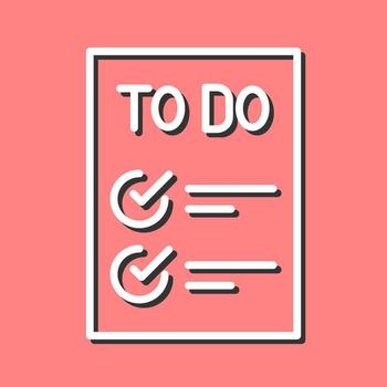 Today to Done Checklist Vector Icon