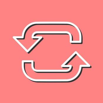 icono de vector de bucle