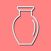 Vase Exhibit Vector Icon