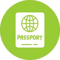 icono de vector de pasaporte