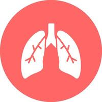 icono de vector de pulmones