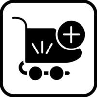 añadir al icono de vector de carrito