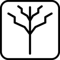 árbol sin hojas vector icono