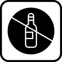 No Drinking Vector Icon