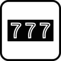 Triple Sevens Vector Icon