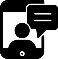 icono de vector de conversación