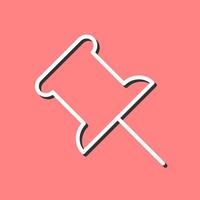 Push Pin Vector Icon