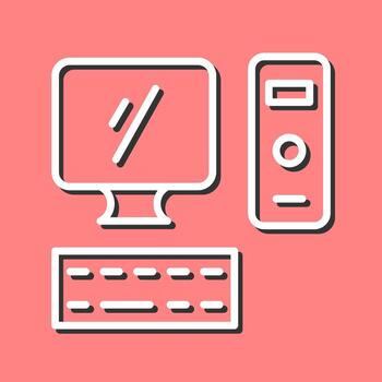 Computer Vector Icon
