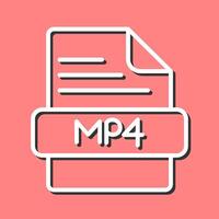 icono de vector de mp4