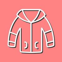 icono de vector de chaqueta de invierno