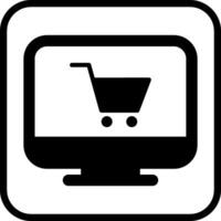 icono de vector de tienda online