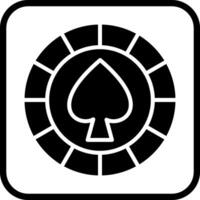 Spade Chip Vector Icon