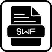 icono de vector de swf