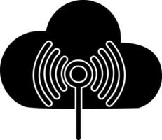 icono de vector de nube de internet