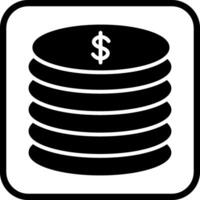 Stack of Coins Vector Icon