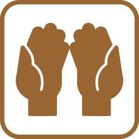 Praying Hands Vector Icon