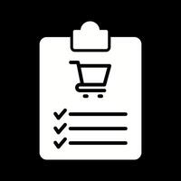 Shopping List Vector Icon