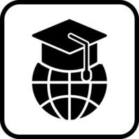 icono de vector de educación global