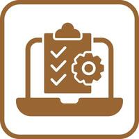 Online Checklist Vector Icon