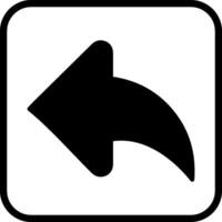 Left Back Arrow Vector Icon