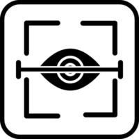 icono de vector de exploración ocular