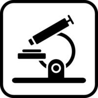 icono de vector de microscopio