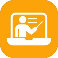 Online Lesson Vector Icon