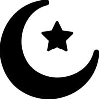 Moon and Star Vector Icon