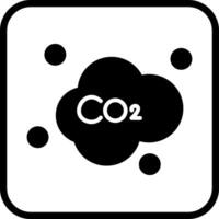 icono de vector de dióxido de carbono