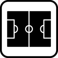 icono de vector de campo de fútbol