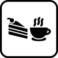 icono de vector de café servido