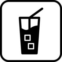 Iced Coffee Vector Icon