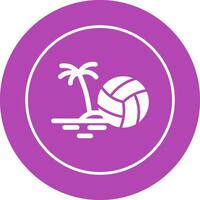 Beach Volleyball Vector Icon