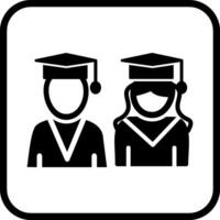 graduados vector icono