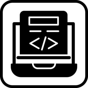 icono de vector de codificación